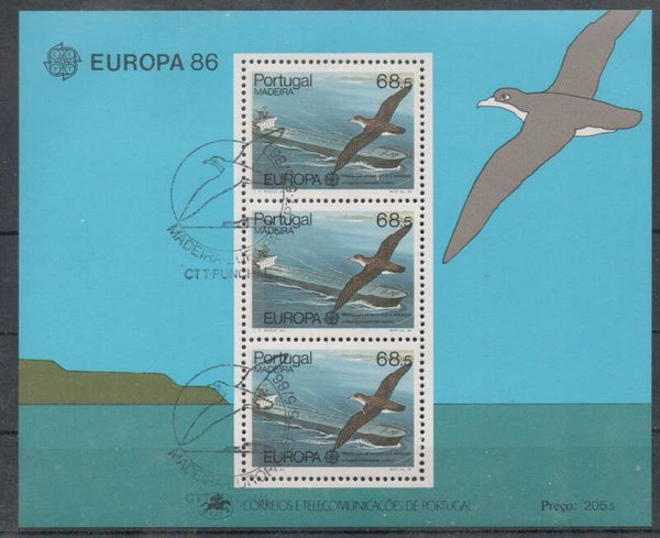 a570- Portugal Madeira Block Nr. 7 gestempelt/ o