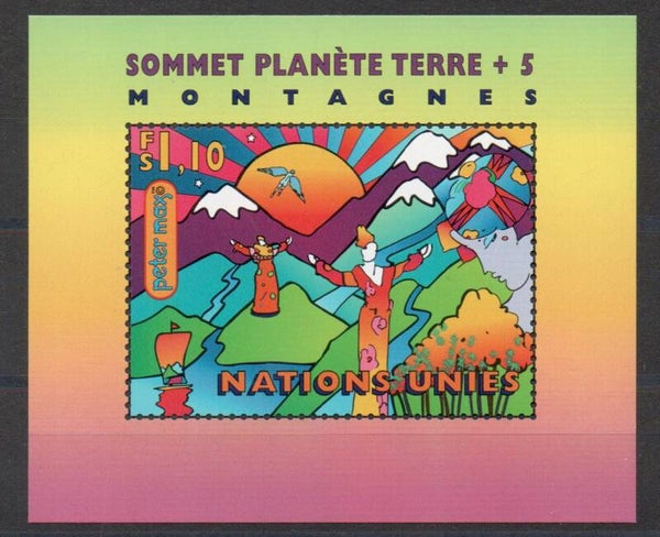 a644- UNO Genf Block Nr. 9 postfrisch/ **