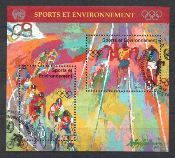 a647a- UNO Genf Block Nr. 8 gestempelt/ o