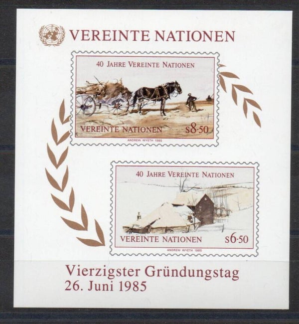 a658- UNO Wien Block Nr. 2 postfrisch/ **