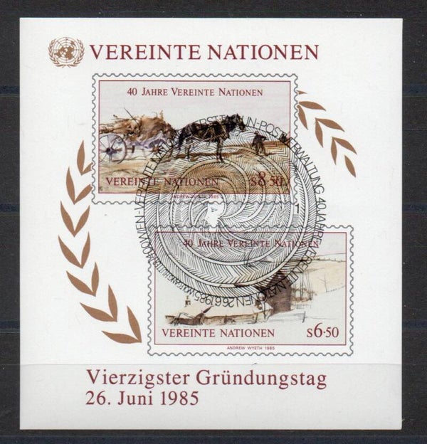 a659- UNO Wien Block Nr. 2 gestempelt/ o