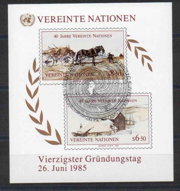 a660- UNO Wien Block Nr. 2 gestempelt/ o