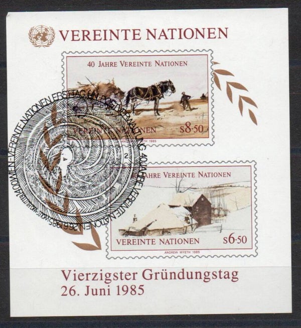 a661- UNO Wien Block Nr. 2 gestempelt/ o