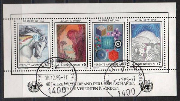 a666- UNO Wien Block Nr. 3 gestempelt/ o