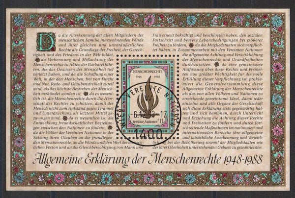 a670- UNO Wien Block Nr. 4 gestempelt/ o