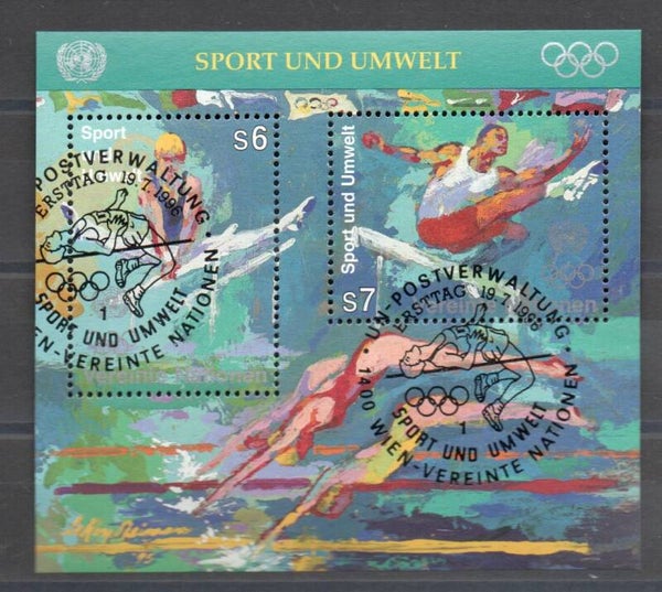 UNO Wien Block Nr. 7 gestempelt/ o