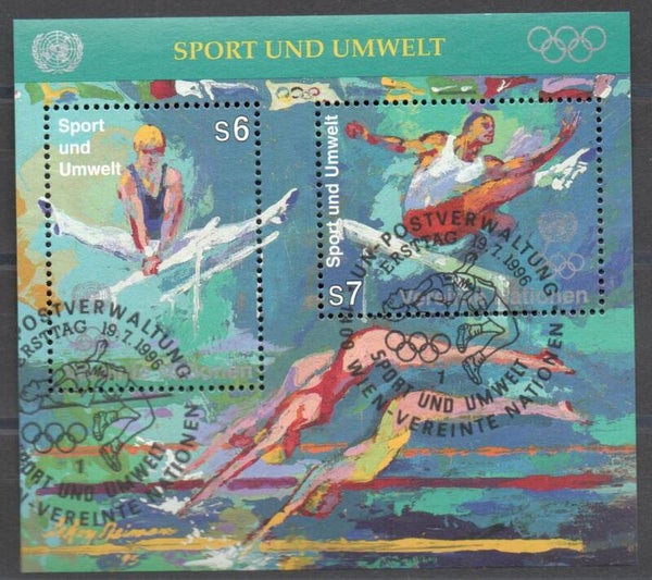 a682- UNO Wien Block Nr. 7 gestempelt/ o