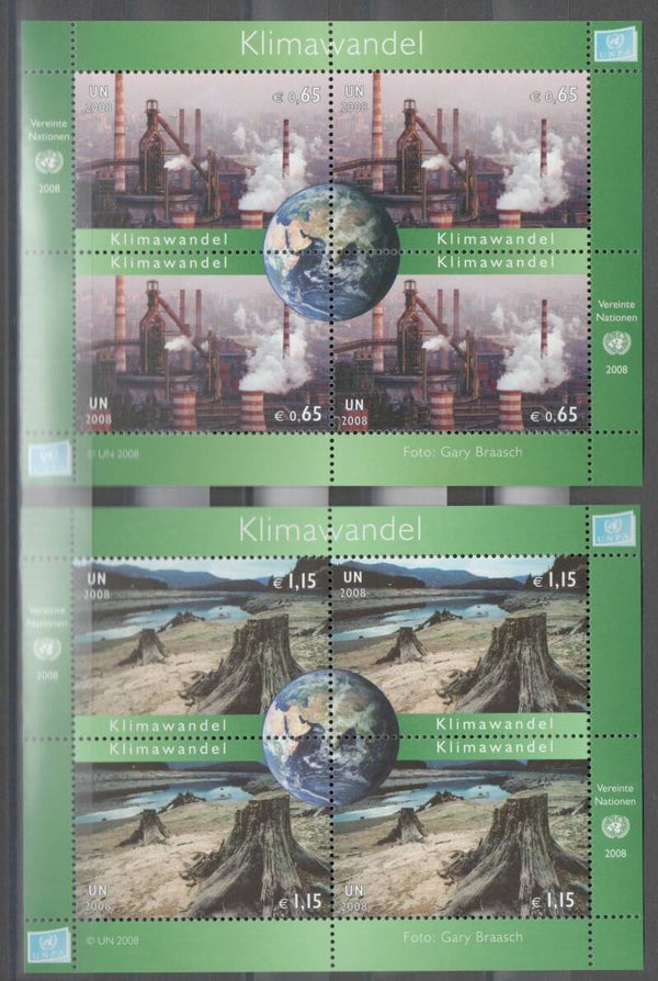 a707- UNO Wien Block Nr. 23 und 24 postfrisch/ **