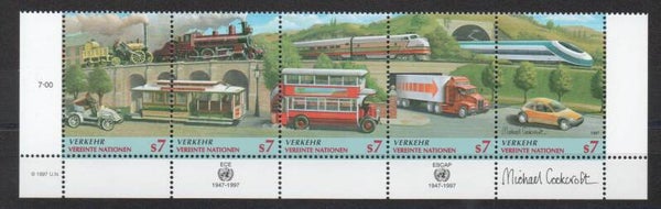 a725- UNO Wien Streifen Nr. 231-235 postfrisch/ **