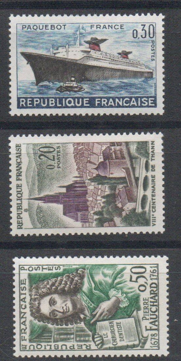 Frankreich Nr. 1361, 1362, 1378 postfrisch/ **