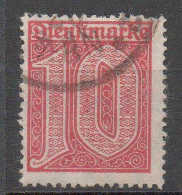 b122- Deutsches Reich Dienst Nr. 24 gestempelt/ o