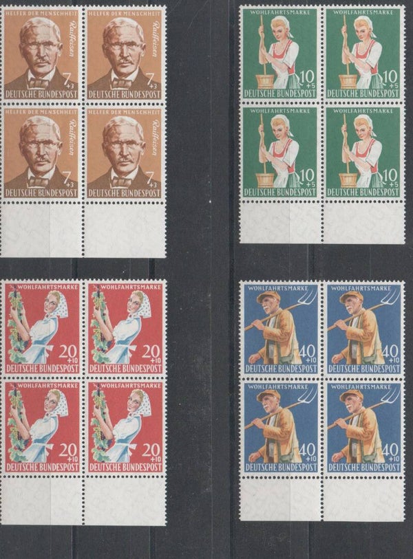 b131- BRD Nr. 297-300 postfrisch/ ** 4-er