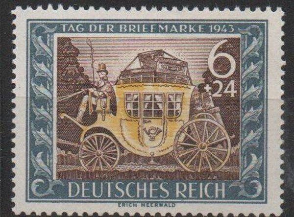 b132a- Deutsches Reich Nr. 828 postfrisch/ **