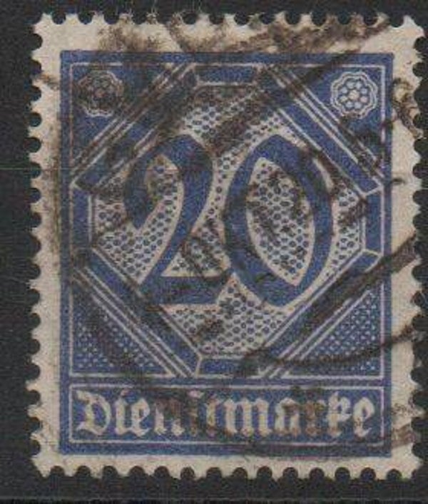 b140a- Deutsches Reich Dienst Nr. 26 gestempelt/ o