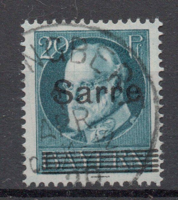 Saar Nr. 21 gestempelt/ o