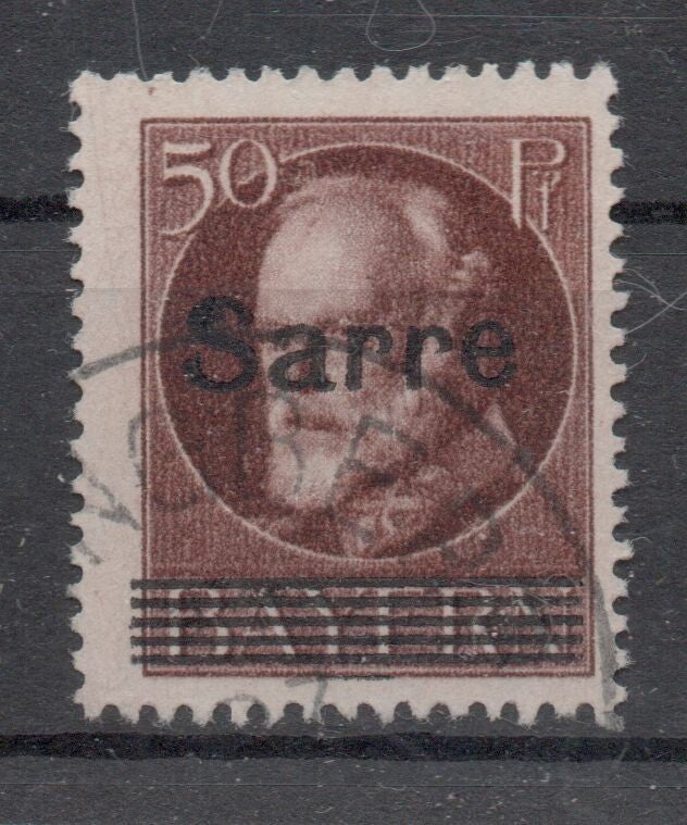 b166- Saar Nr. 25 gestempelt/ o