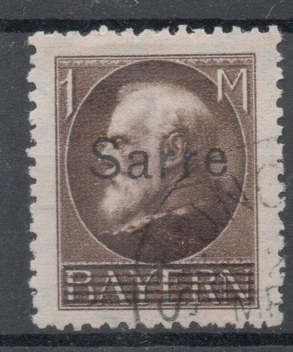 b168- Saar Nr. 27a gestempelt/ o gepr. Burger BPP