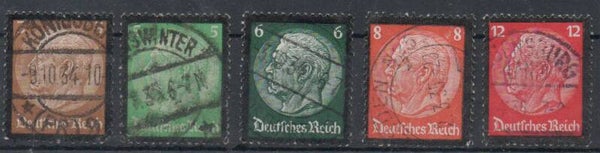 b174- Deutsches Reich 548-552 gestempelt/ o