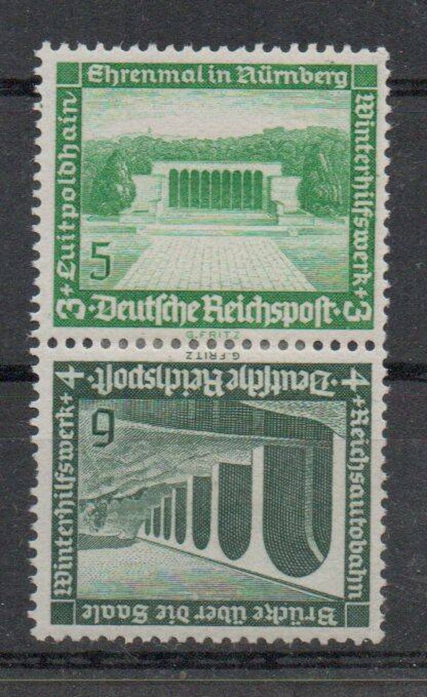 b180- Deutsches Reich Zusammendruck SK29 ungebraucht/ *