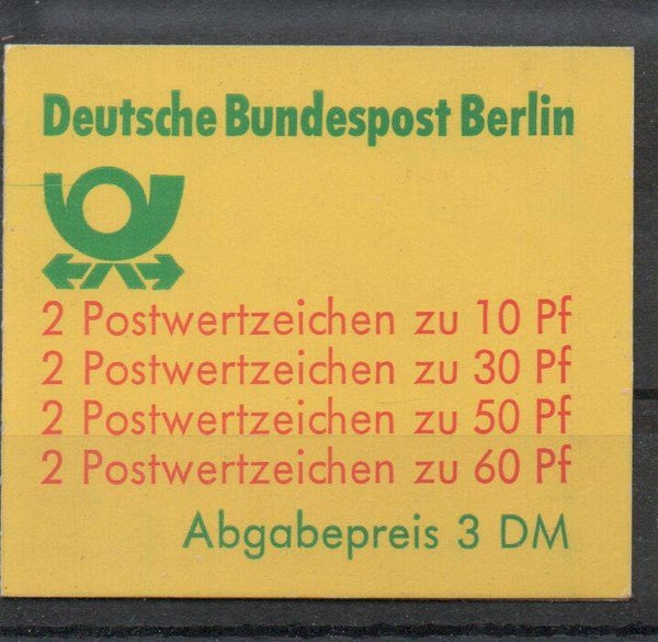 Berlin Markenheftchen MH 12 aI ohne Zählbalken postfrisch/ **
