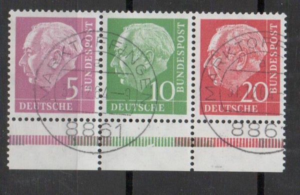 b204- BRD Zusammendruck W20YII UR gestempelt/ o