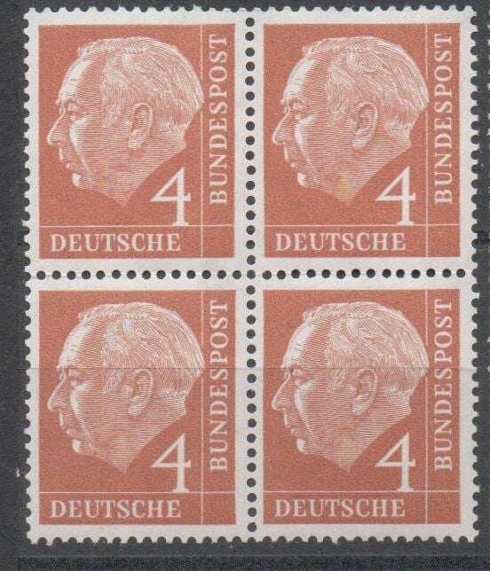 b205a- BRD Nr. 178 4-er Block postfrisch/ **