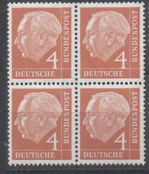 b205a- BRD Nr. 178 4-er Block postfrisch/ **