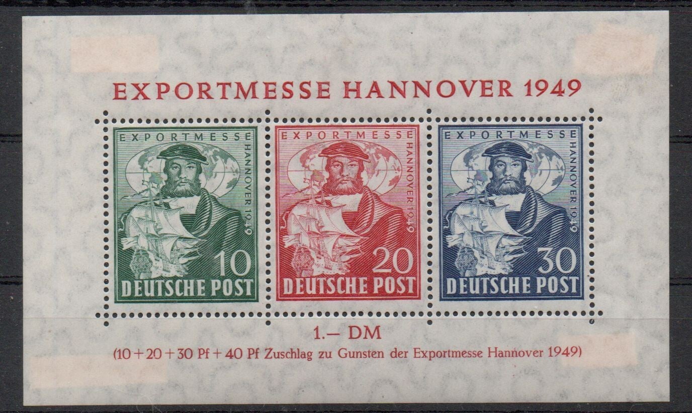 b21- Besetzung Bizone Block Nr. 1a ungebraucht/ *