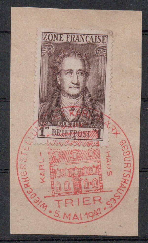 b41- französische Zone Nr. 11 mit SST Trier gestempelt/ o