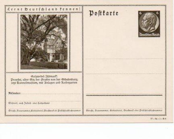 Deutsches Reich Bildpostkarte P236/ 37-94-1-B8 ungebraucht/ *