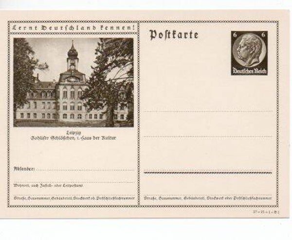 d1032-Deutsches Reich Bildpostkarte P236/ 37-95-1-B1 ungebraucht/ *