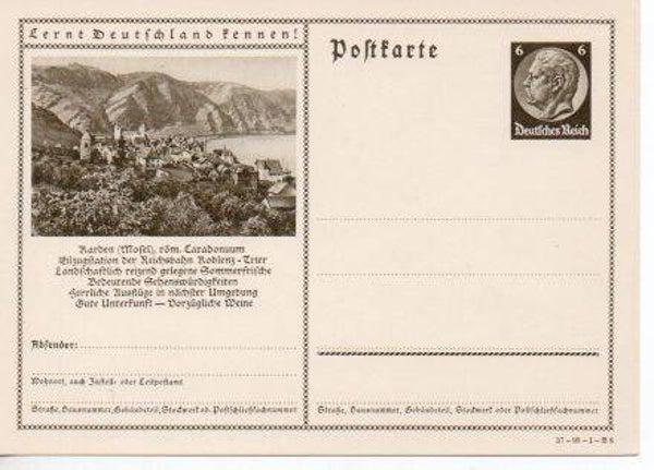d1040-Deutsches Reich Bildpostkarte P236/ 37-95-1-B8 ungebraucht/ *