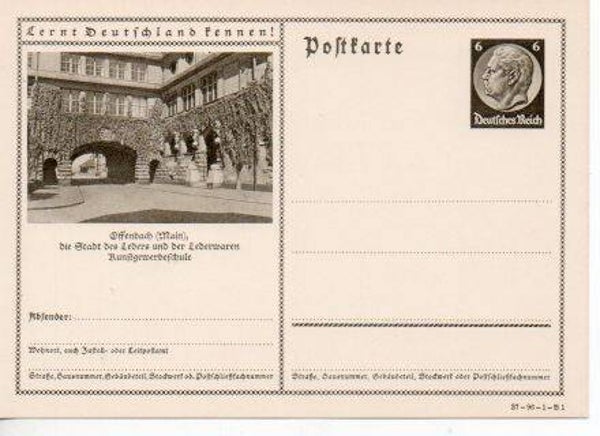 d1042-Deutsches Reich Bildpostkarte P236/ 37-96-1-B1 ungebraucht/ *