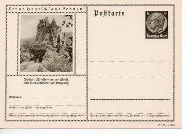 d1049-Deutsches Reich Bildpostkarte P236/ 37-96-1-B8 ungebraucht/ *