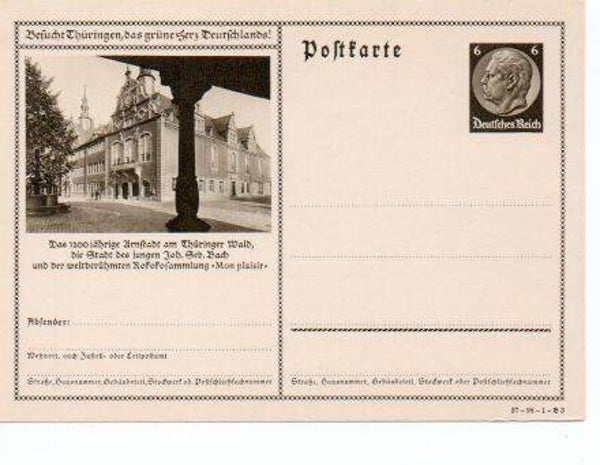 d1052-Deutsches Reich Bildpostkarte P236/ 37-98-1-B3 ungebraucht/ *