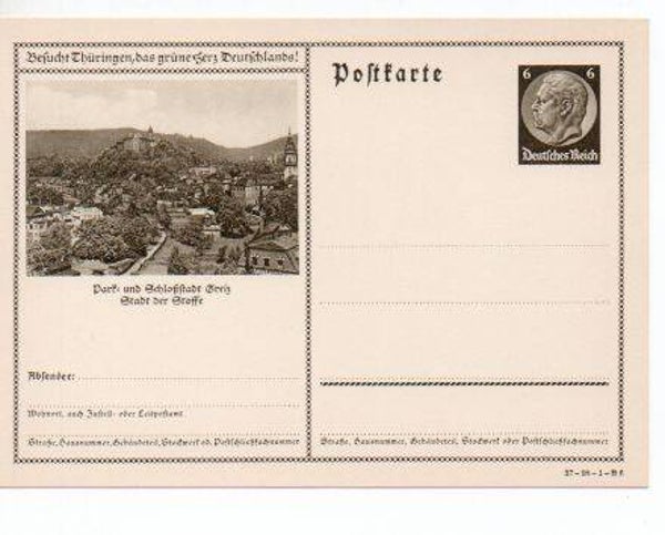 d1054-Deutsches Reich Bildpostkarte P236/ 37-98-1-B6 ungebraucht/ *