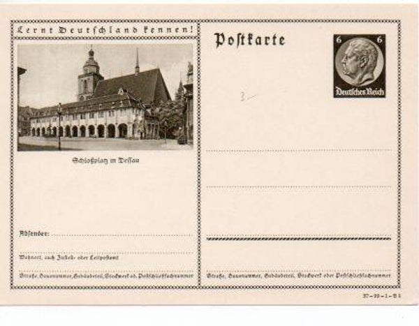 d1061-Deutsches Reich Bildpostkarte P236/ 37-99-1-B5 ungebraucht/ *