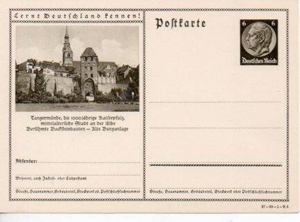 d1062-Deutsches Reich Bildpostkarte P236/ 37-99-1-B6 ungebraucht/ *