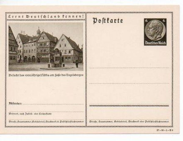 d1065-Deutsches Reich Bildpostkarte P236/ 37-99-1-B9 ungebraucht/ *