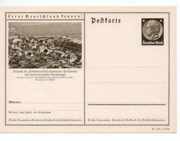 d1067-Deutsches Reich Bildpostkarte P236/ 37-100-1-B2 ungebraucht/ *