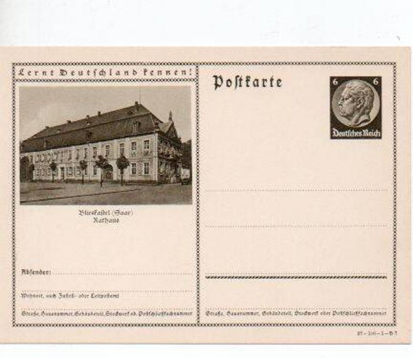 d1071-Deutsches Reich Bildpostkarte P236/ 37-100-1-B7 ungebraucht/ *