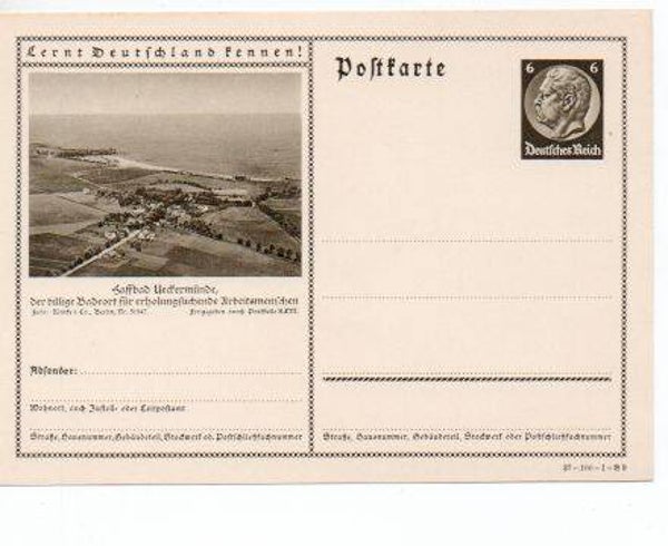 d1073-Deutsches Reich Bildpostkarte P236/ 37-100-1-B9 ungebraucht/ *