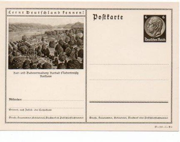d1076-Deutsches Reich Bildpostkarte P236/ 37-101-1-B4 ungebraucht/ *