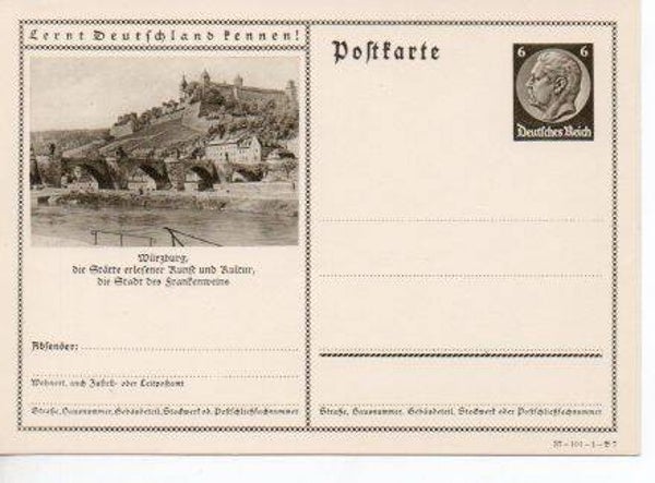 d1079-Deutsches Reich Bildpostkarte P236/ 37-101-1-B7 ungebraucht/ *
