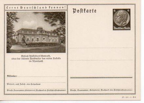 d1081-Deutsches Reich Bildpostkarte P236/ 37-101-1-B9 ungebraucht/ *