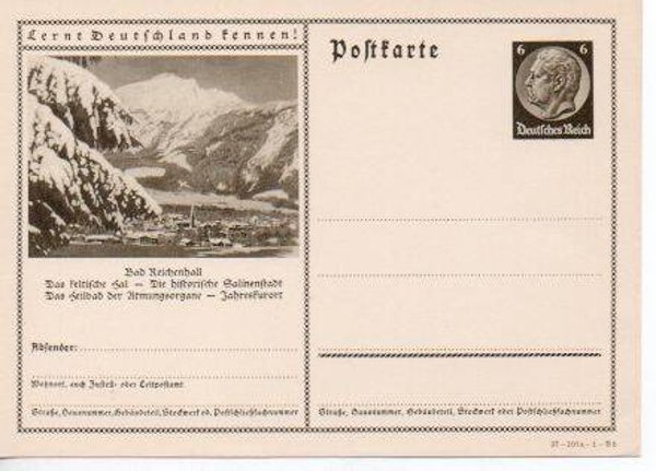 d1083-Deutsches Reich Bildpostkarte P236/ 37-101a-1-B5 ungebraucht/ *