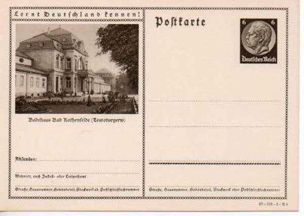 d1096-Deutsches Reich Bildpostkarte P236/ 37-103-1-B4 ungebraucht/ *