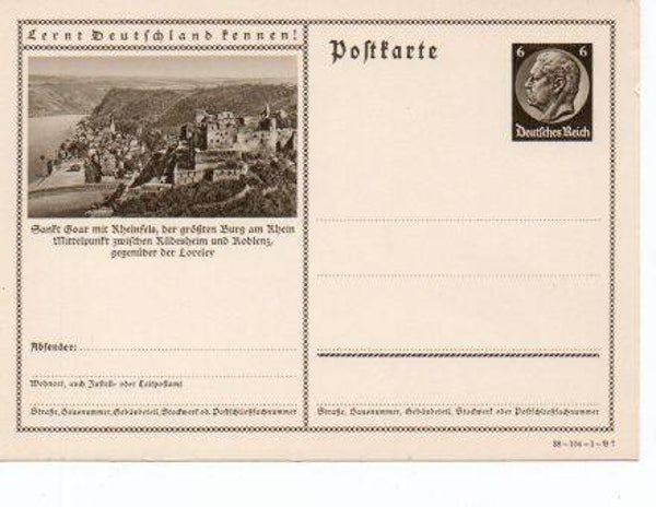 Deutsches Reich Bildpostkarte P236/ 38-104-1-B7 ungebraucht/ *