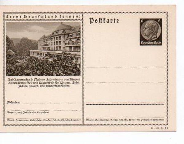 Deutsches Reich Bildpostkarte P236/ 38-104-2-B9 ungebraucht/ *