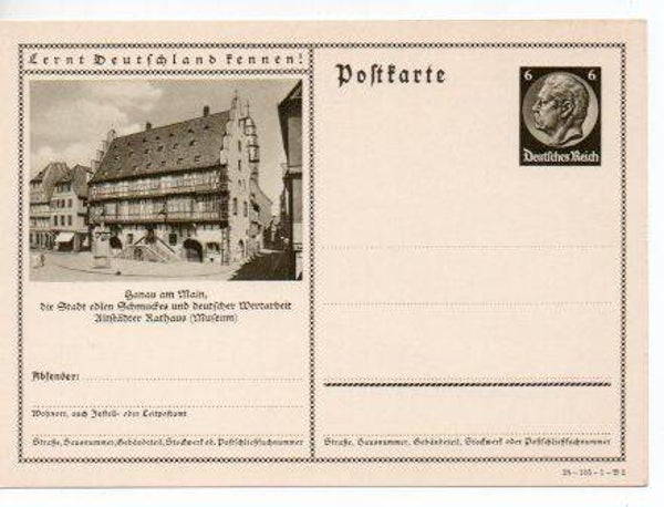 Deutsches Reich Bildpostkarte P236/ 38-105-1-B2 ungebraucht/ *